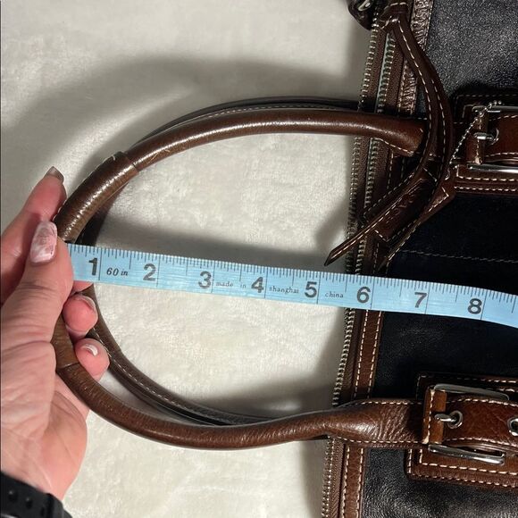 Coach Hamilton Black and Brown Leather Tote - F12444 - Picture 14 of 14